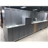 Image 1 : NEW S.Cloud Gray - 17 Piece Kitchen Cabinet Set includes 9 Base & 8 Wall Upper Cabinets Approx footp