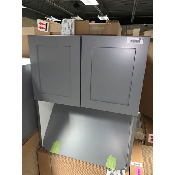 S.Cloudstock Wall Upper double door microwave Cabinet 24 x 30 inch NEW -includes interior shelves