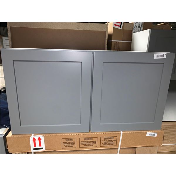 S.Cloudstock Wall Upper double door Cabinet 34 x 18 x 24D inch NEW -includes interior shelves