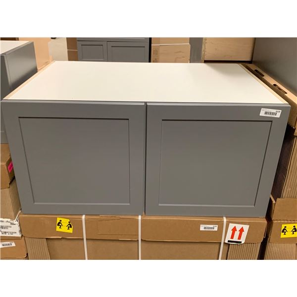 S.Cloudstock Wall Upper double door Cabinet 37 x 18 x 24D inch NEW -includes interior shelves