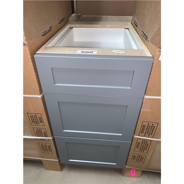 S.Cloudstock Base Vanity Base Triple Drawer Cabinet 15 inch NEW