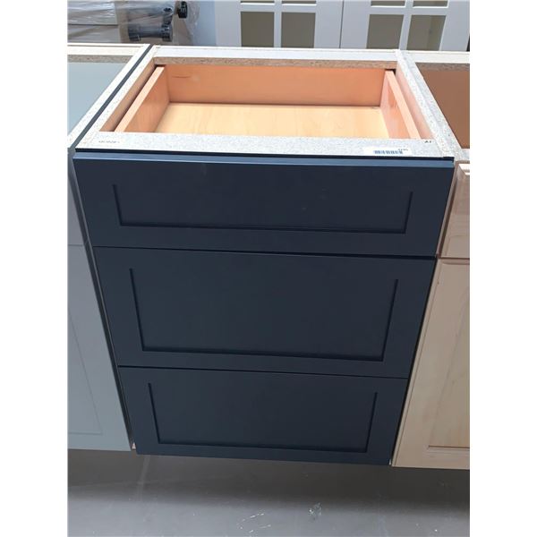 Maple Dark Espresso Vanity triple drawer cabinet 21 inch NEW