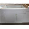Image 1 : White Vanity double right drawer , 1 door Base cabinet 30 inch NEW