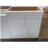 Image 1 : White Double Door Sink Base cabinet 30 inch NEW