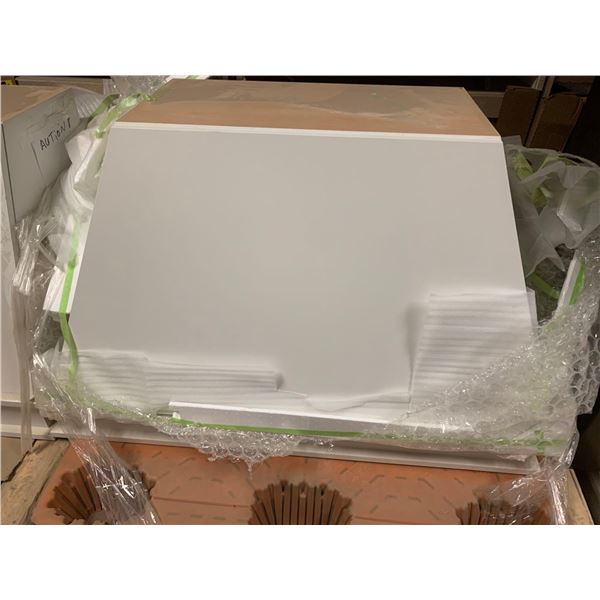 White Range Hood Cabinet - 48 inch Width