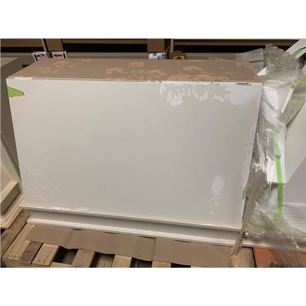 White Range Hood Cabinet - 45 inch Width