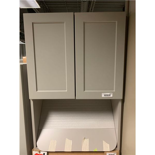 Cosmo Gray Microwave Wall Cabinet 24 x 36 inch NEW