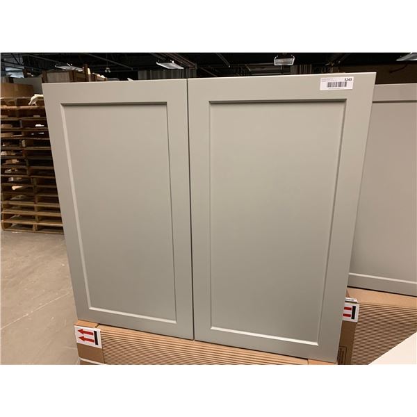 Cosmo Gray Wall Cabinet 33 x 30 inch NEW