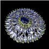 Image 1 : Natural Tanzanite Chrome Diopside Kyanite  Stunning Ring