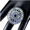 Image 3 : Natural Tanzanite Chrome Diopside Kyanite  Stunning Ring