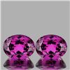 Image 1 : Natural Magenta Purple Rhodolite Garnet Pair 5.11 Ct