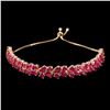 Image 1 : Natural Stunning  Red Ruby Bracelet