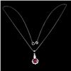 Image 2 : Natural Pigeon Blood Red Ruby Pendant/Necklace