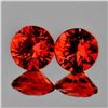 Image 1 : Natural Intense Orange Sapphire Pair  [Flawless-VVS]