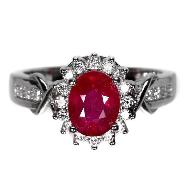 Natural Pigeon Blood Red Ruby Ring