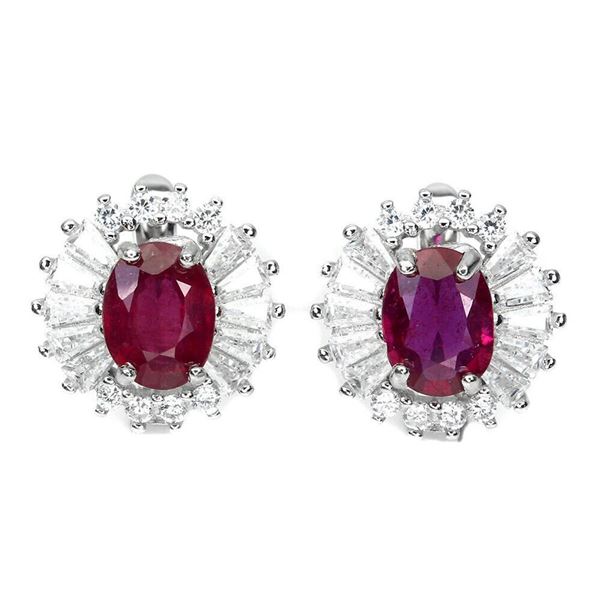 Natural Stunning  Ruby  Earrings