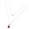 Image 3 : Natural Pigeon Blood Red Ruby Necklace