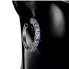 Image 2 : Natural Unheated Oval Tanzanite Earrings