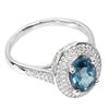 Image 2 : Natural  London Blue Topaz Ring