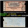 Image 1 : 1864 $10 Confederate States Note, T68 Grades CU Details