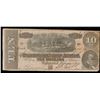 Image 2 : 1864 $10 Confederate Note, T68 Grades vf+