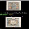 Image 1 : 1920 Germany 100 Mark Note P# 96A Grades vf+