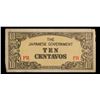 Image 2 : 1942 Philippines(Japanese Occuaption) 10 Centavos Note P# 104A Grades vf+