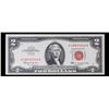 Image 2 : 1963 $2 Red seal United States Note Grades Choice AU/BU Slider