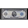 Image 2 : 1914 $5 Blue Seal Federal Reserve Note Grades vf++