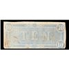 Image 3 : 1864 $10 Confederate States Note, T68 Grades xf