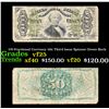 Image 1 : US Fractional Currency 50c Third Issue Spinner Green Back Grades vf+