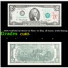 Image 1 : 1976 $2 Federal Reserve Note 1st Day of Issue, with Stamp Grades Gem CU