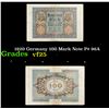 Image 1 : 1920 Germany 100 Mark Note P# 96A Grades vf+
