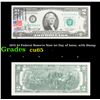 Image 1 : 1976 $2 Federal Reserve Note 1st Day of Issue, with Stamp Grades Gem CU