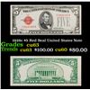 Image 1 : 1928c $5 Red Seal United States Note Grades Select CU