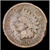 Image 2 : 1876 Indian Cent 1c Grades g+