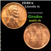 Image 1 : 1949-s Lincoln Cent 1c Grades GEM Unc RB