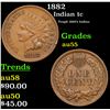 Image 1 : 1882 Indian Cent 1c Grades Choice AU
