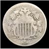 Image 2 : 1867 No Rays Shield Nickel 5c Grades vg, very good