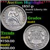 Image 1 : ***Auction Highlight*** 1857-p Seated Liberty Dime 10c Graded ms63 By SEGS (fc)