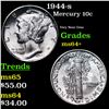 Image 1 : 1944-s Mercury Dime 10c Grades Choice+ Unc