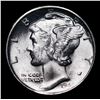 Image 2 : 1944-s Mercury Dime 10c Grades Choice+ Unc