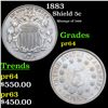 Image 1 : Proof 1883 Shield Nickel 5c Graded pr64 By SEGS