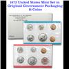 Image 3 : Group of 2 United States Mint Set in Original Government Packaging! From 1971-1972 with 20 Coins Ins