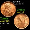 Image 1 : 1944-d Lincoln Cent 1c Grades GEM++ Unc RD