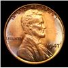 Image 2 : 1947-d Lincoln Cent 1c Grades GEM Unc RB