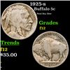 Image 1 : 1925-s Buffalo Nickel 5c Grades f, fine