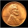 Image 2 : 1947-s Lincoln Cent 1c Grades GEM Unc RB