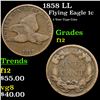 Image 1 : 1858 LL Flying Eagle Cent 1c Grades f, fine
