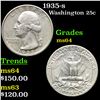 Image 1 : 1935-s Washington Quarter 25c Grades Choice Unc
